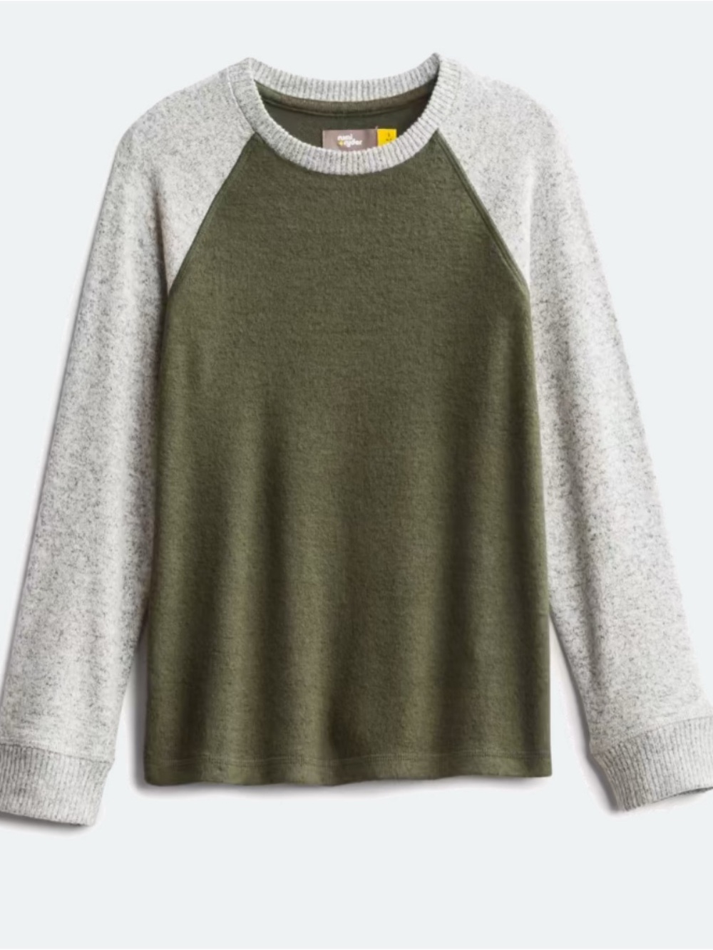 Boy’s Olive Green Raglan Sweater